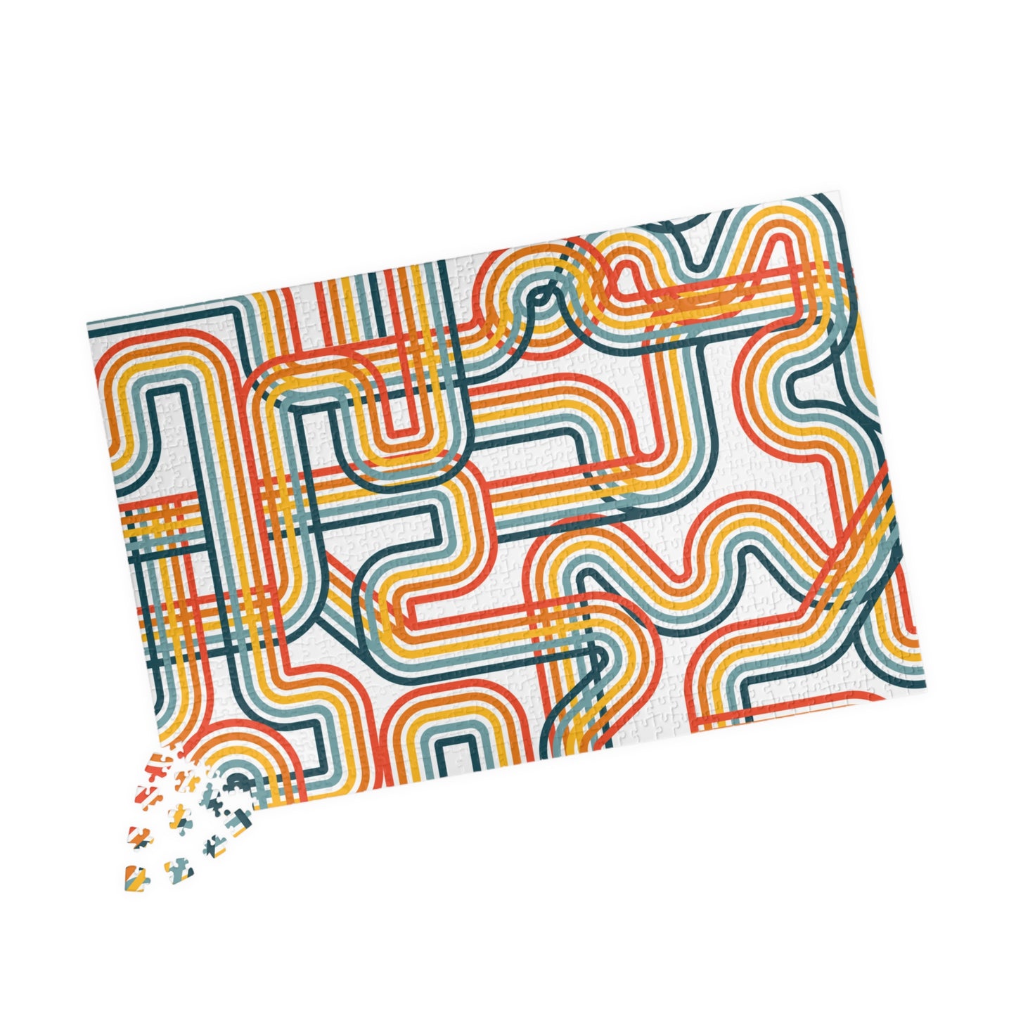 Retro Rainbow Road Puzzle