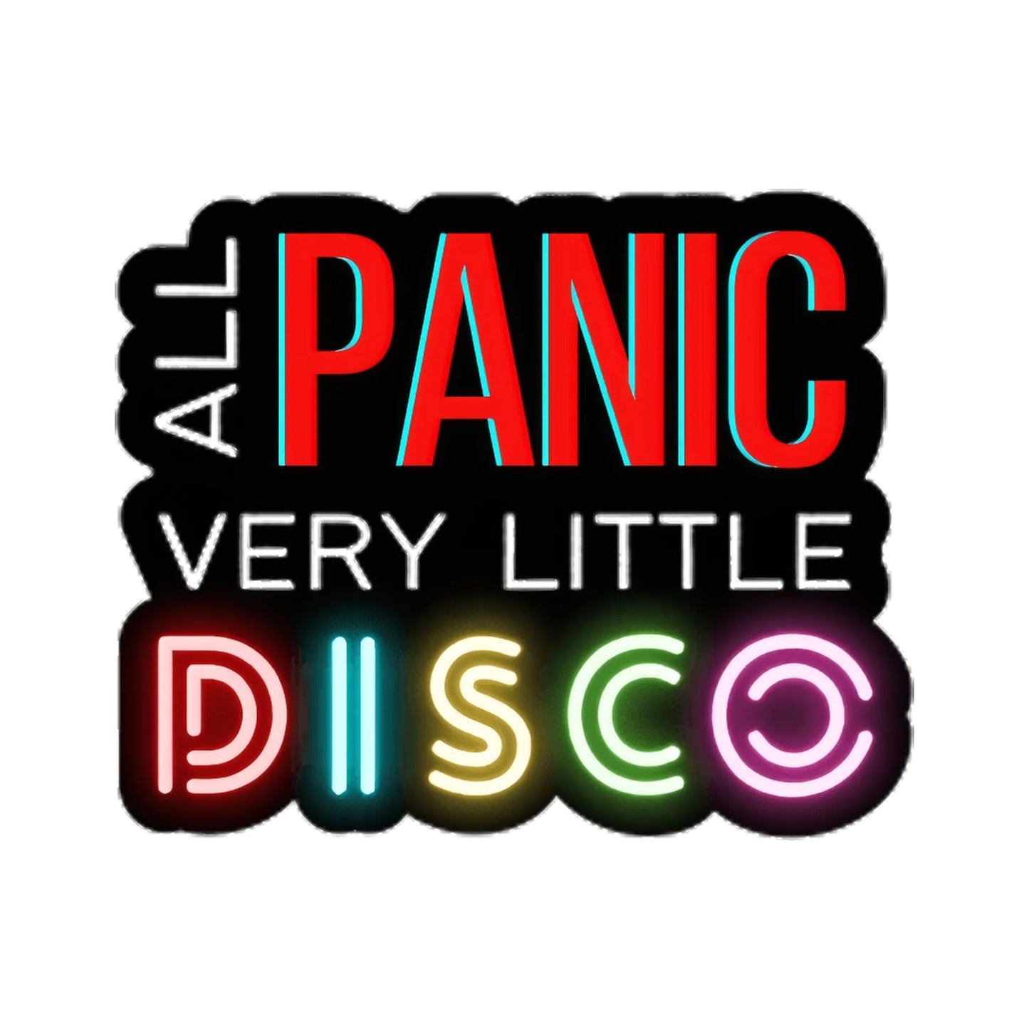 All Panic No Disco Sticker