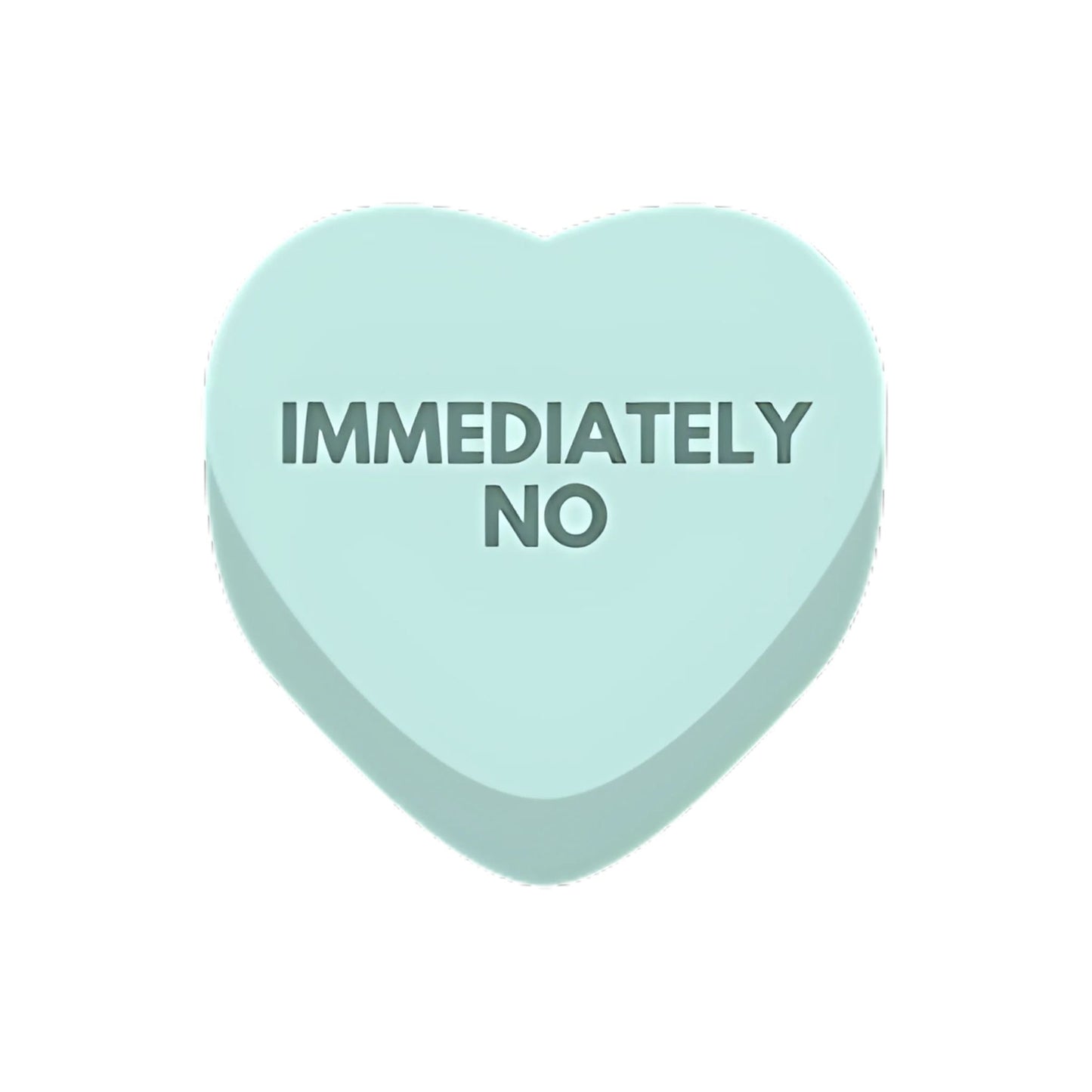 Immediately No Heart Sticker