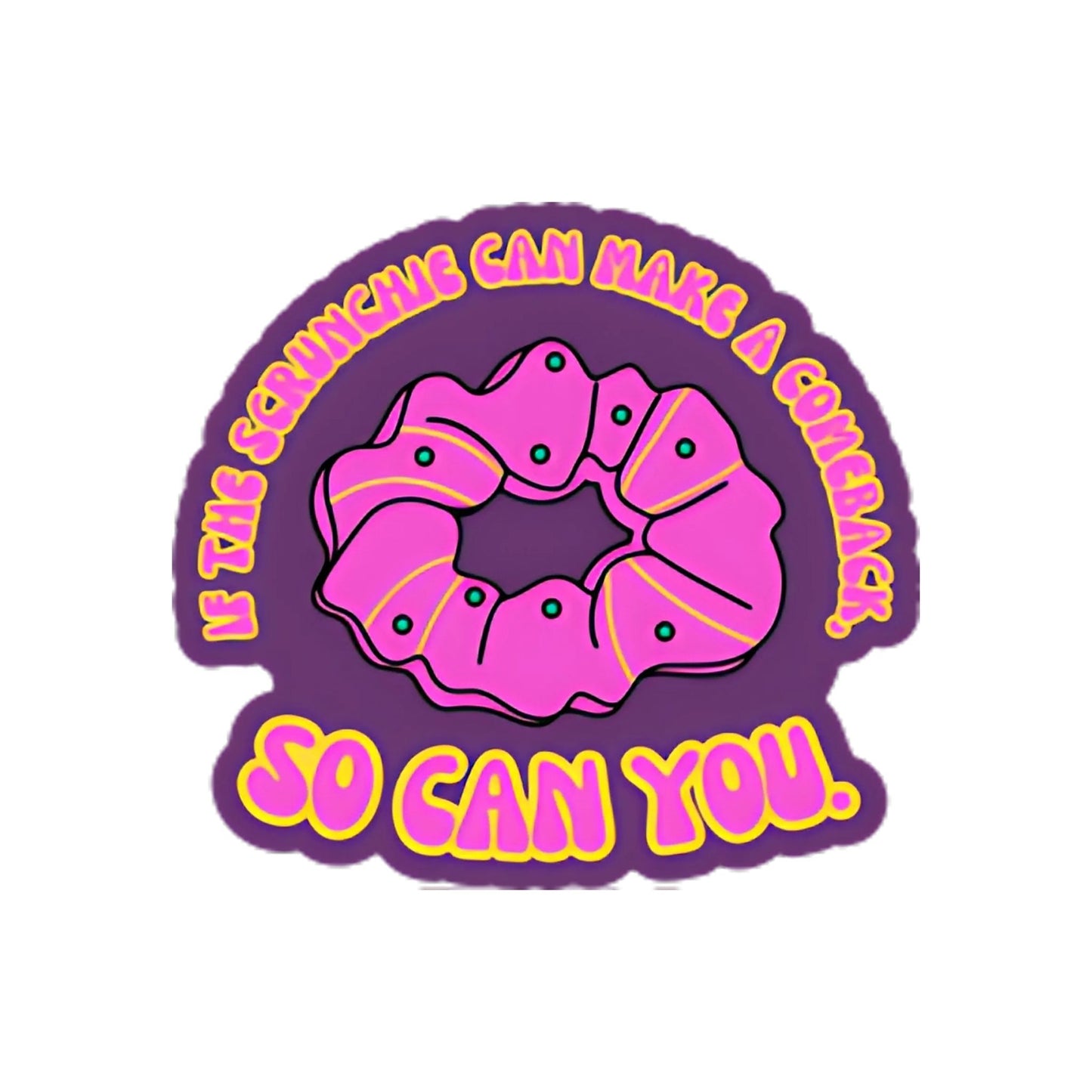 Scrunchie Made a Comeback Sticker