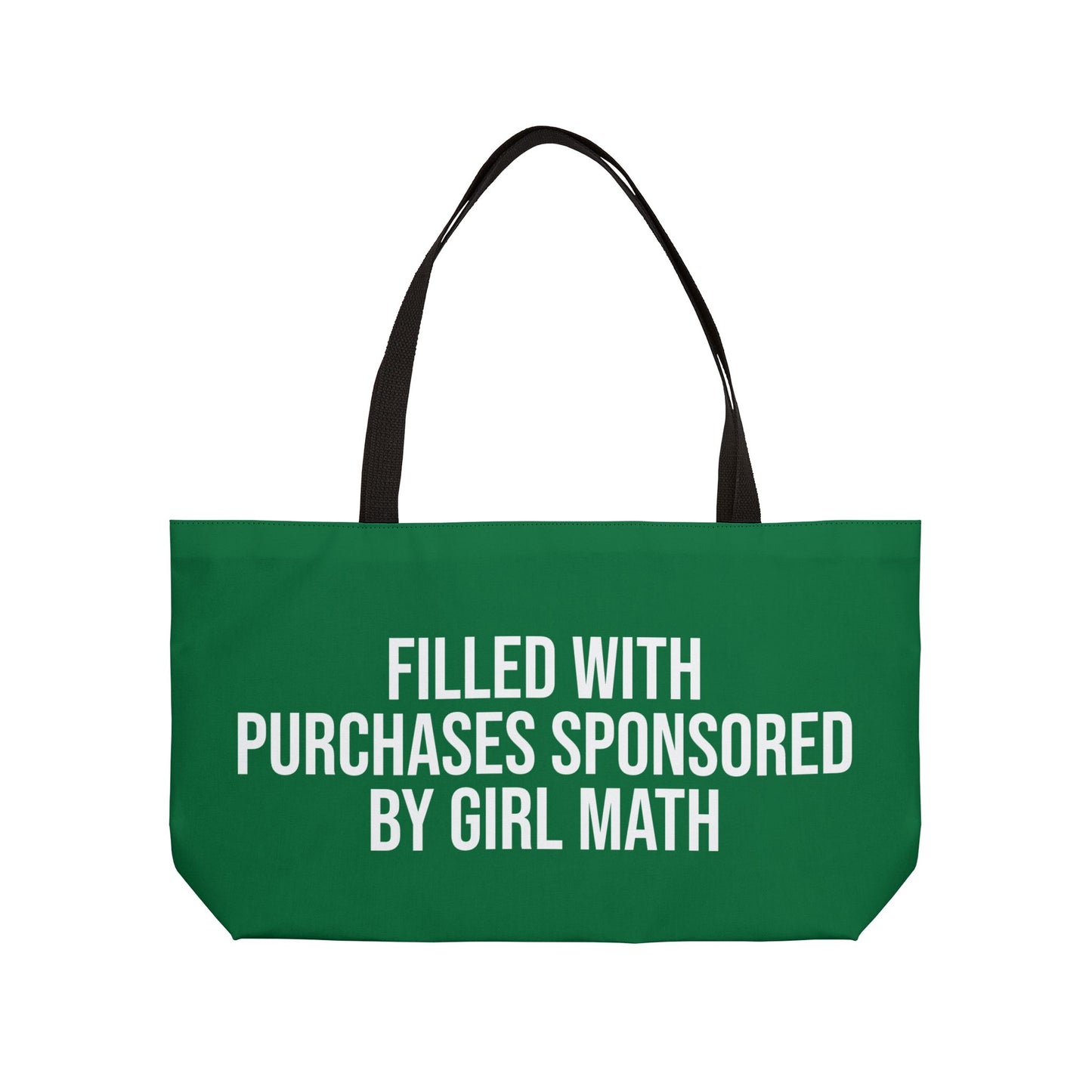 Girl Math Weekender Tote