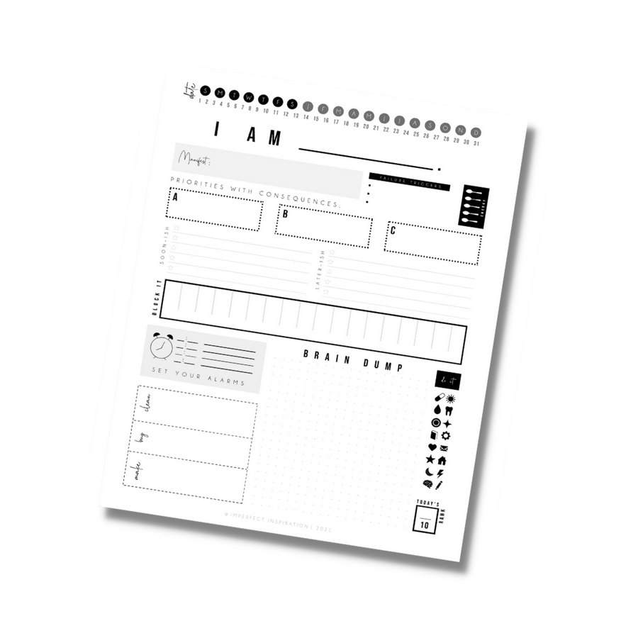 Full Size Discbound Custom Planner Add-On Pages - 8.5x11" Planner Pages