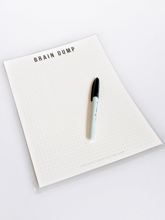 BRAIN DUMP LAMINATED PLANNER