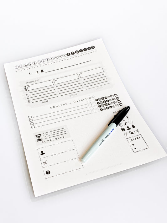 BUSINESS REUSABLE PAGE PLANNER - 8.5x11"