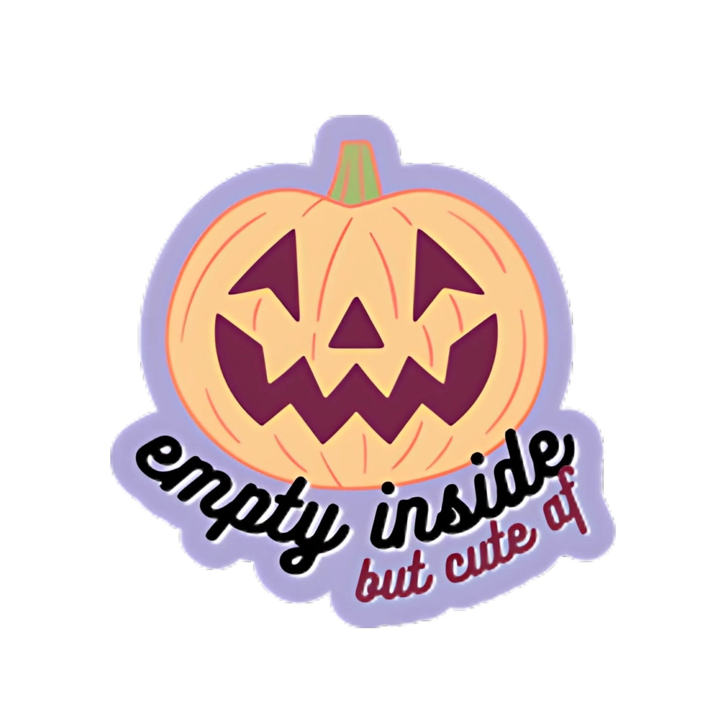Empty Inside Jack-O-Lantern Sticker