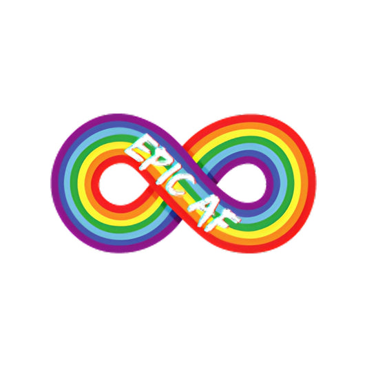 Epic AF Rainbow Ribbon Sticker