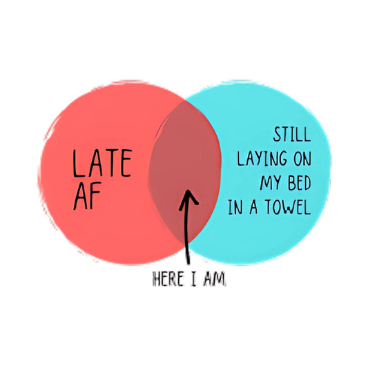 Here I Am Venn Diagram Sticker