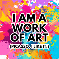 Work of Art Picasso Sticker