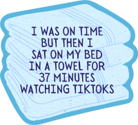 Towel Time Sticker