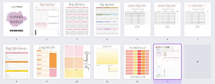 New Parent Planner Bundle Printable Digital Download