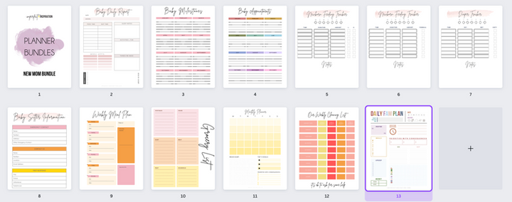 New Parent Planner Bundle Printable Digital Download