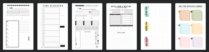 Mini Reusable Wet Erase ADHD Planner Workbook