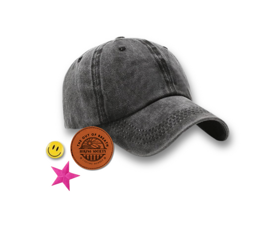 Distressed Hat + Flair Kit - Design Your Own Hat