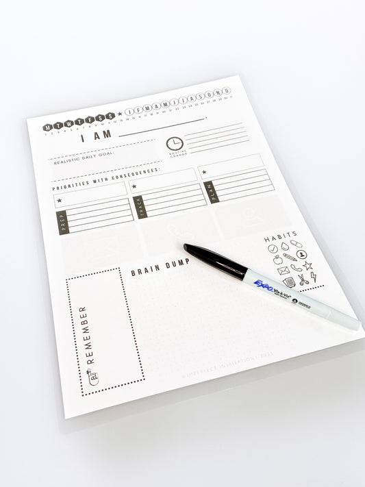 TEACHER + WORKLIFE REUSABLE PAGE PLANNER - 8.5x11"