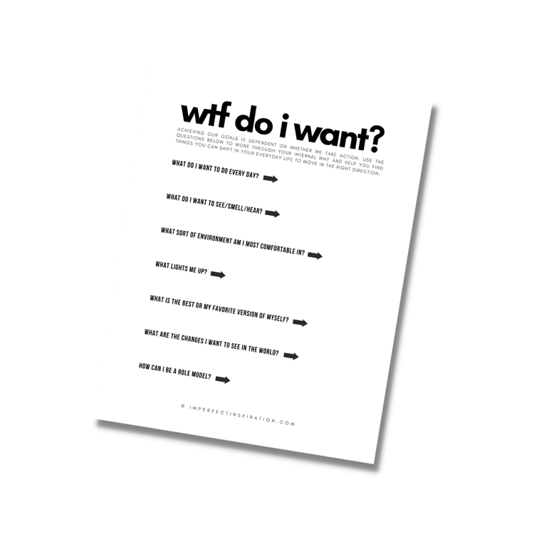 WTF Do I Want Printable Digital Download