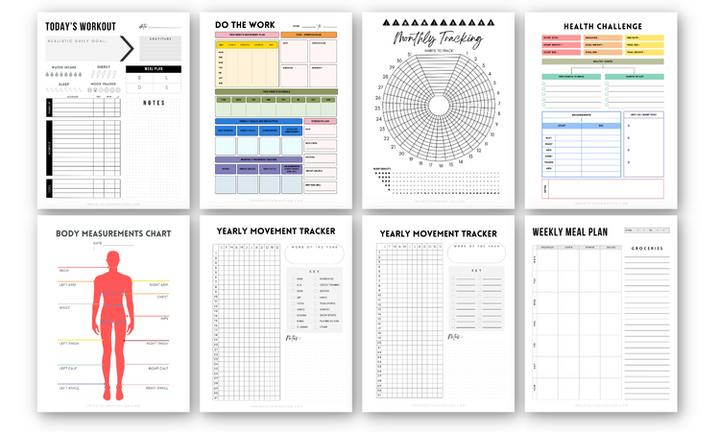 Movement + Health Bundle Printable Digital Download