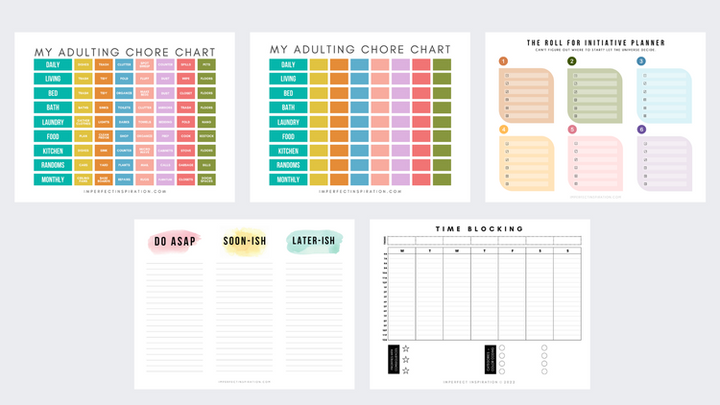 Chore + Care Task Bundle Printable Digital Download