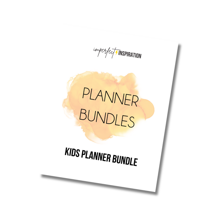 Kid Life Planner Bundle Printable Digital Download