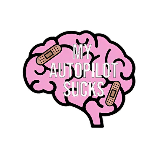 My Brain is on Autopilot Sticker