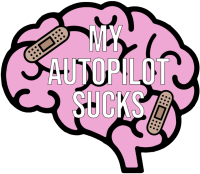 My Brain is on Autopilot Sticker