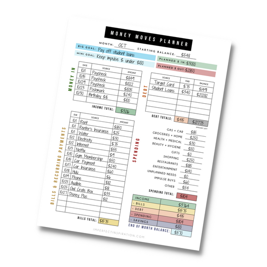 Customizable Budget Planner - Digital Canva Template
