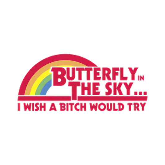 Butterfly in the Sky Sticker