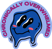 Chronically Overwhelmed Melty Sticker