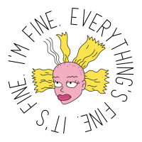 Cynthia is Fine Sticker