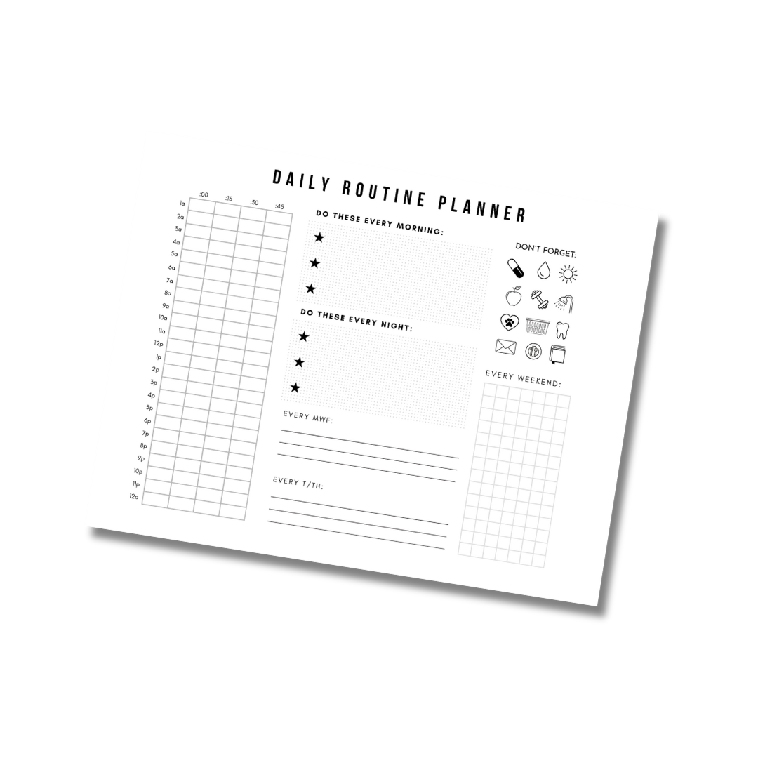 Daily Routine Builder Digital Printable