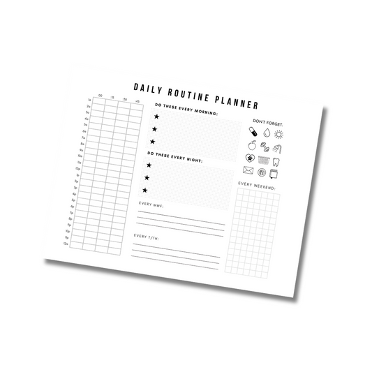 Daily Routine Builder Digital Printable