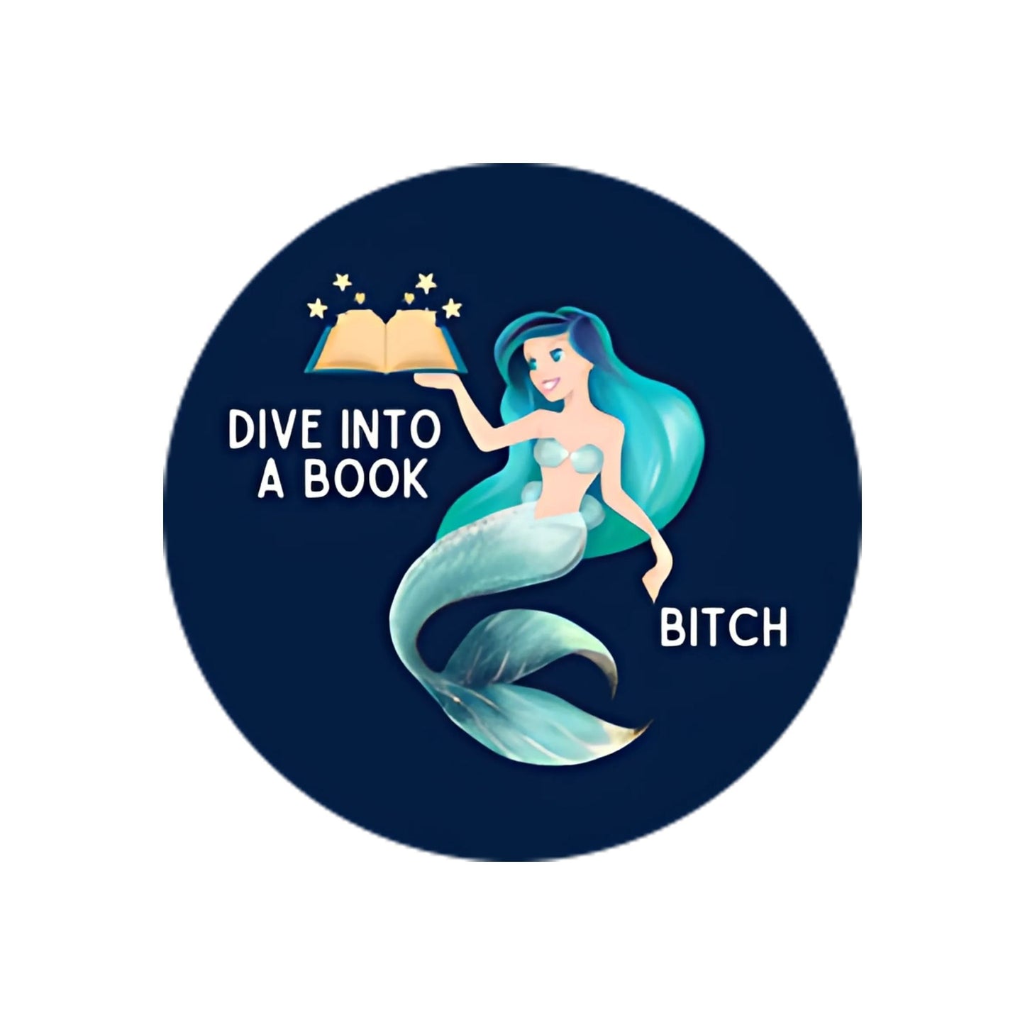 Dive Into a Book Sticker