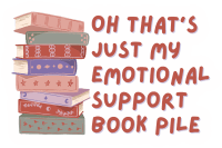 Emotional Support Book Pile Sticker