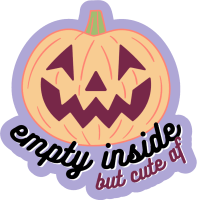 Empty Inside Jack-O-Lantern Sticker