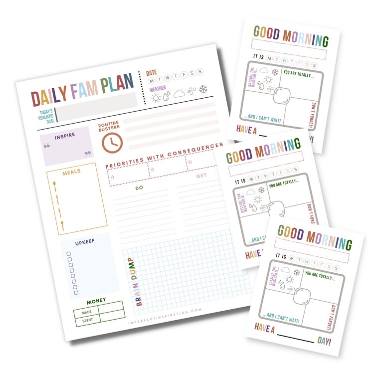 FamLife + Lunchbox Planner Bundle Digital Download