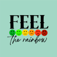 Feel The Rainbow Holographic Sticker