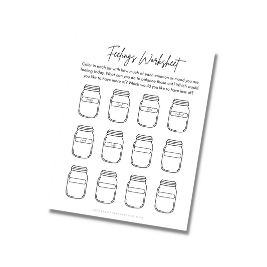Free Feelings Worksheet Printable