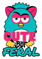 Cute But Feral Furby Sticker