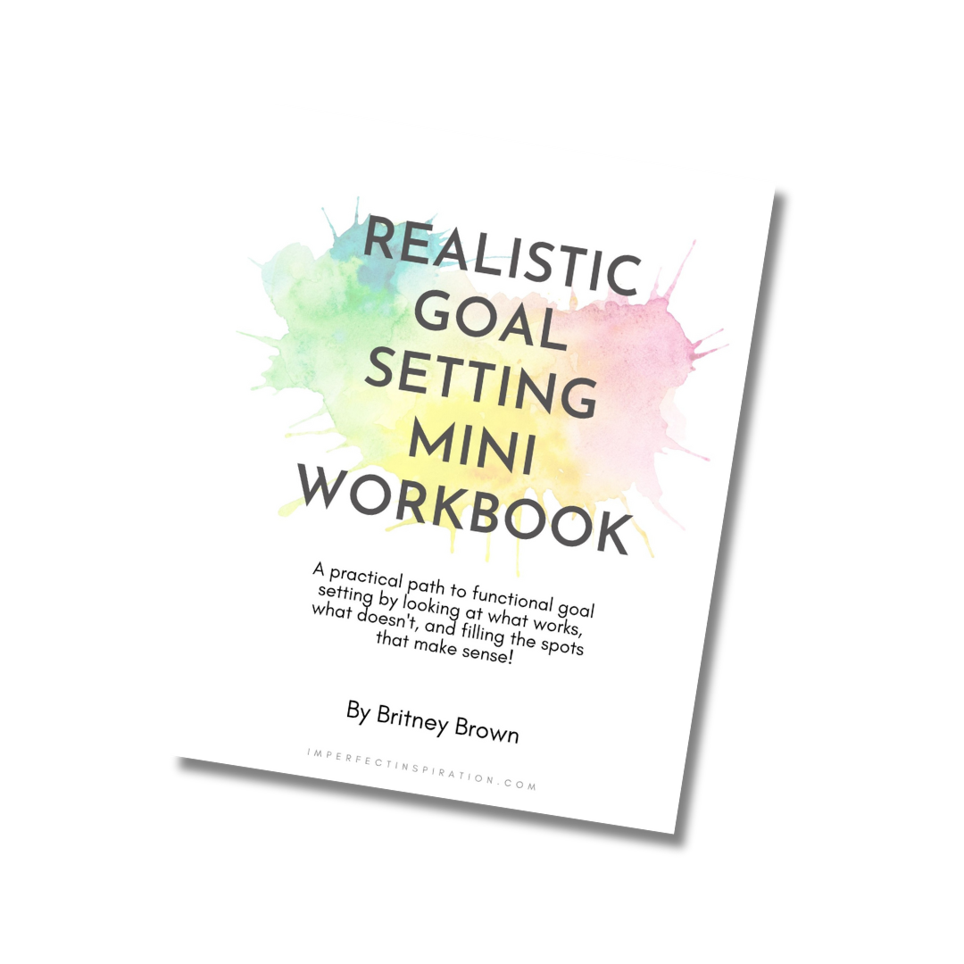 Realistic Goal Setting Workbook Digital Download