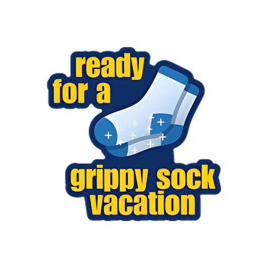 Grippy Sock Vacation Sticker