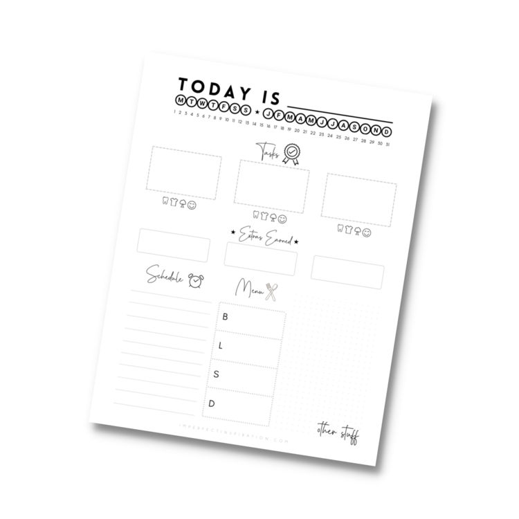 Kids' Routine Planner Digital Download