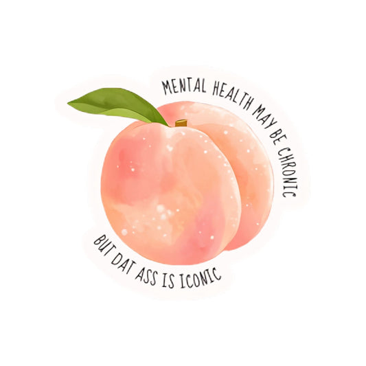 Mental Health Chronic Peach Iconic Sticker