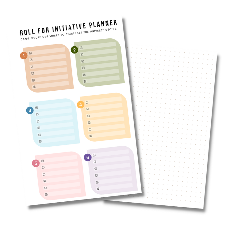 Mini Roll for Initiative Printable Digital Download