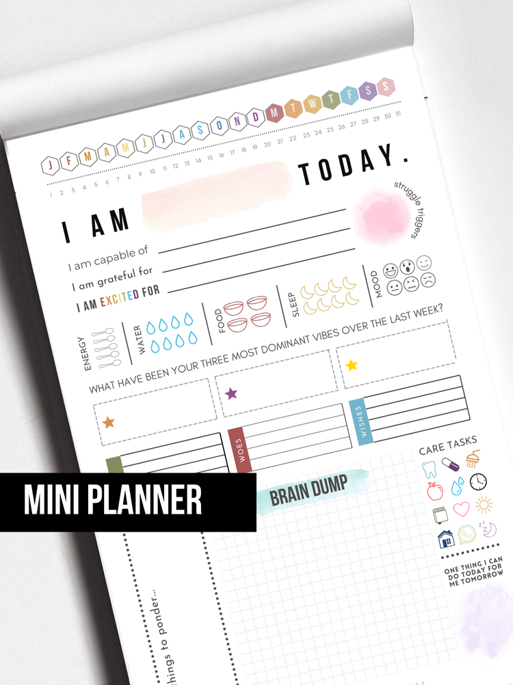 Mini Self Care Daily Routine Tracker