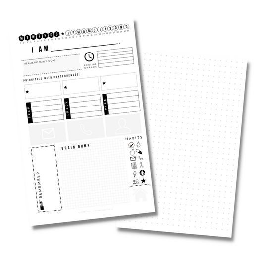 Mini Worklife Planner Printable Digital Download