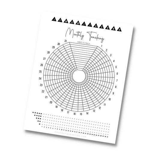Monthly Habit Tracker Digital Download