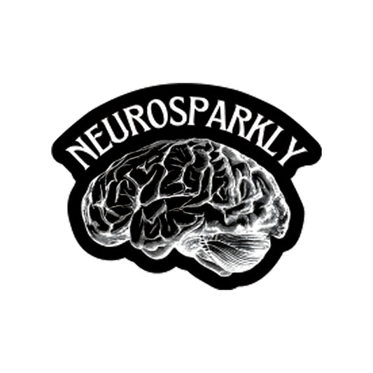 Neurosparkly Brain Holographic Sticker