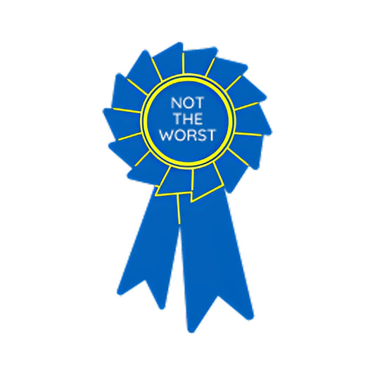 Not The Worst Ribbon Sticker