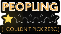 Peopling 1-Star Sticker