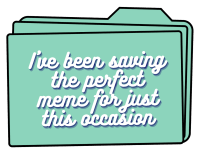 Perfect Meme Folder Sticker