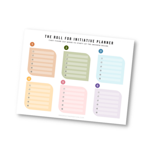 Roll For Initiative Planner Digital Download